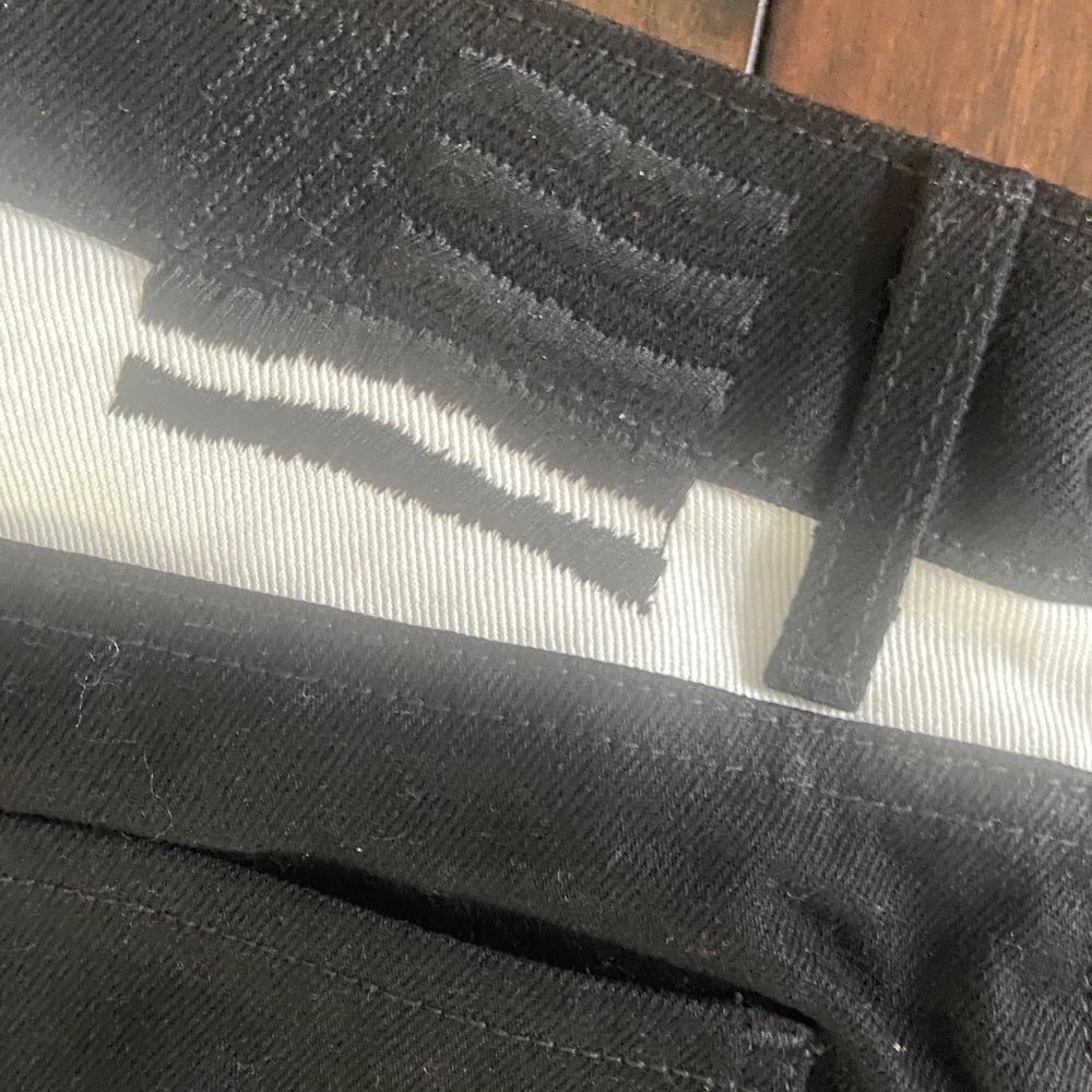 Revice Denim Bandana Patch Black & White Relaxed Fit Pants Women's Size-26 - Picture 10 of 12
